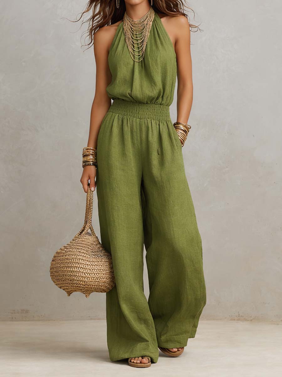 Valeria | Tuta Elegante con Scollo Halter
