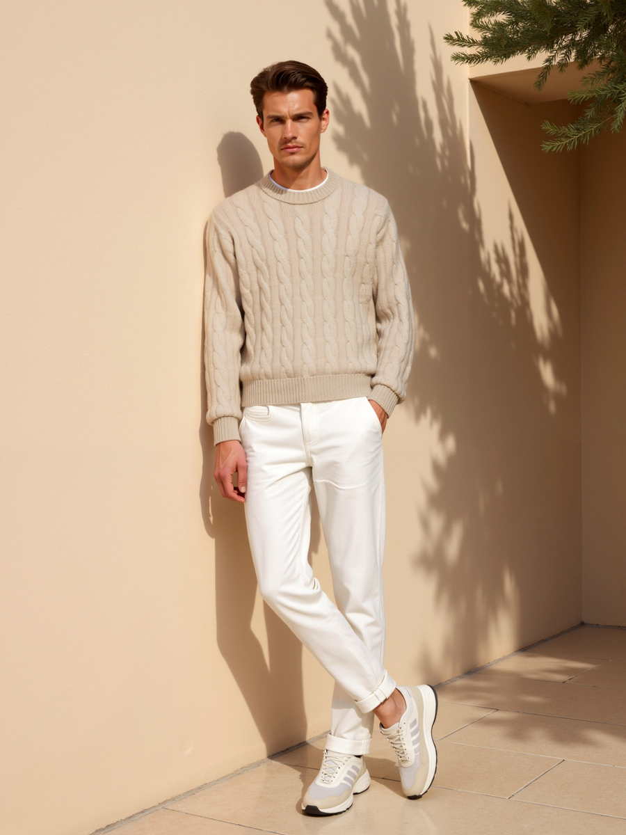 Cashmere Cable Knit Sweater