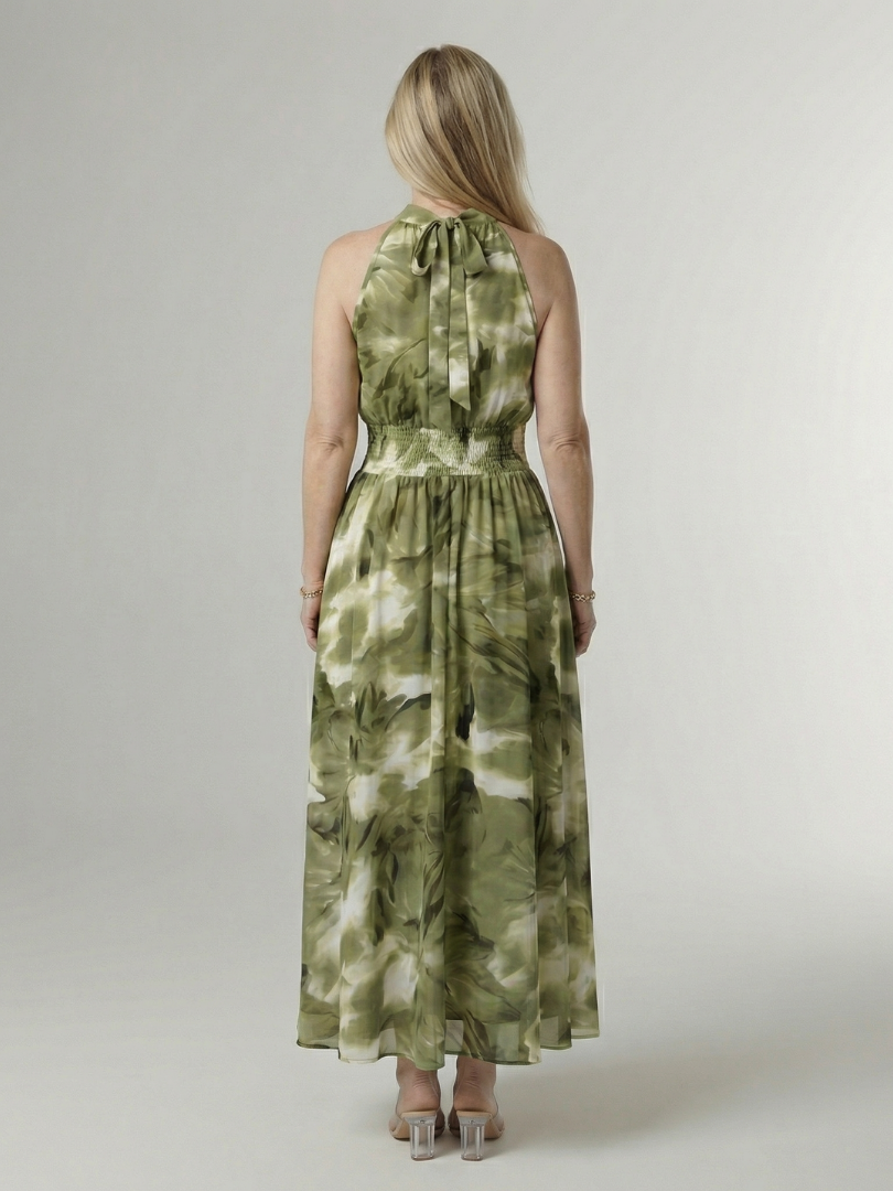 Sylin | Abito Midi con Scollo All'Americana