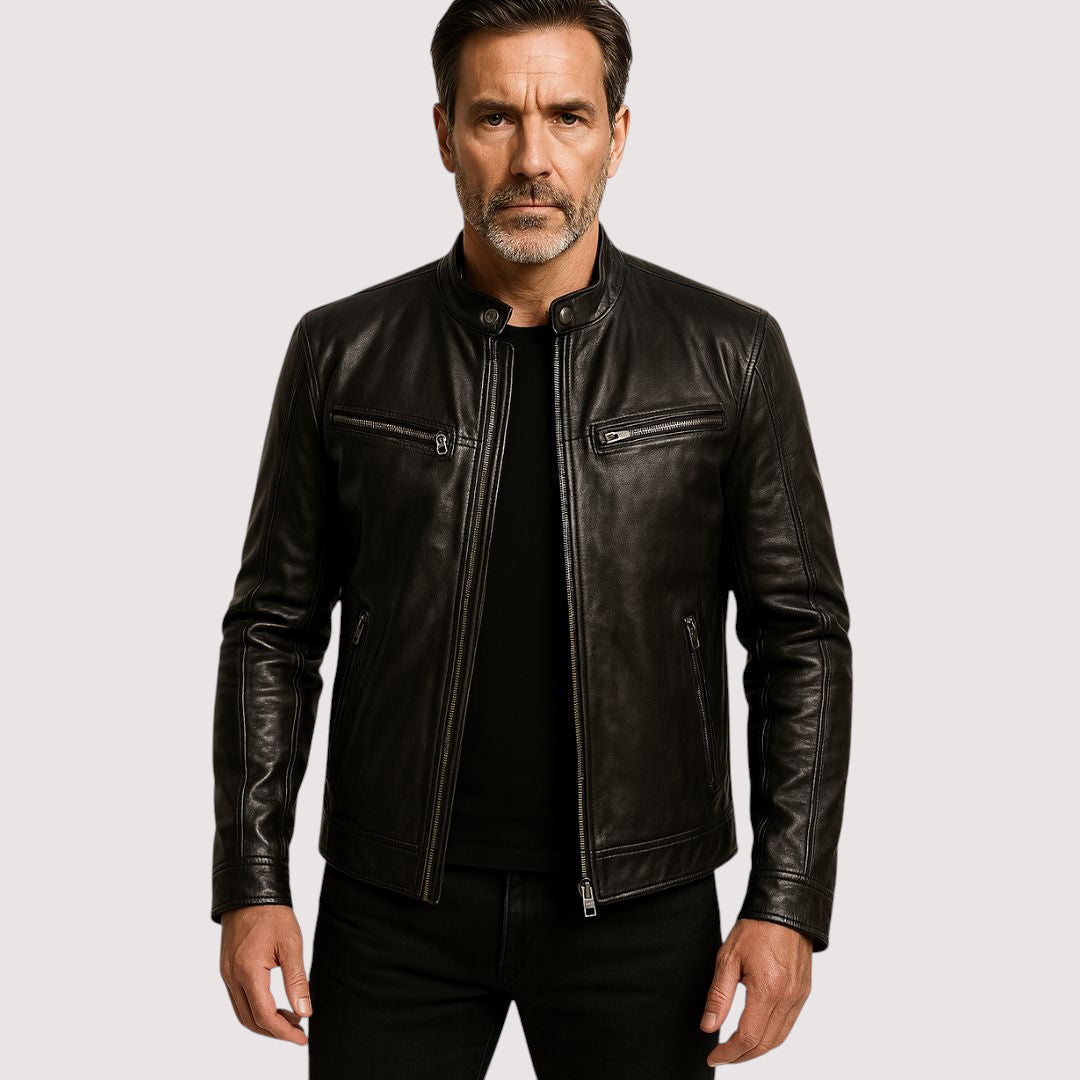ELEGANT HIGH-END LEATHER JACKET FOR MEN