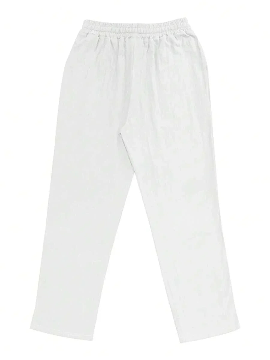 MATHIS | LIGHT LINEN PANTS WITH CORD