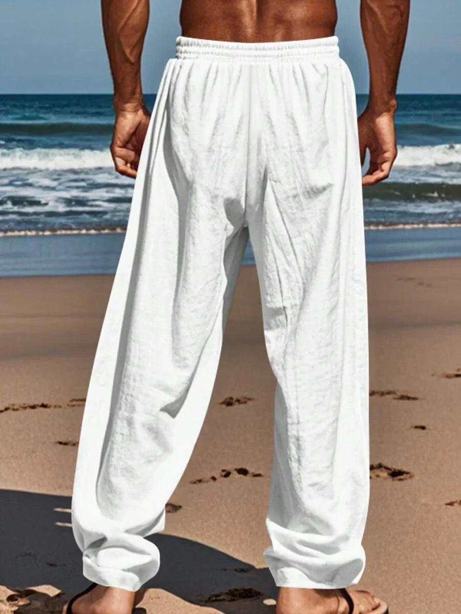MATHIS | LIGHT LINEN PANTS WITH CORD