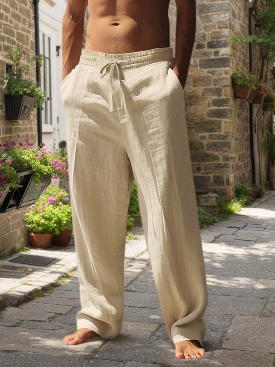 MATHIS | LIGHT LINEN PANTS WITH CORD
