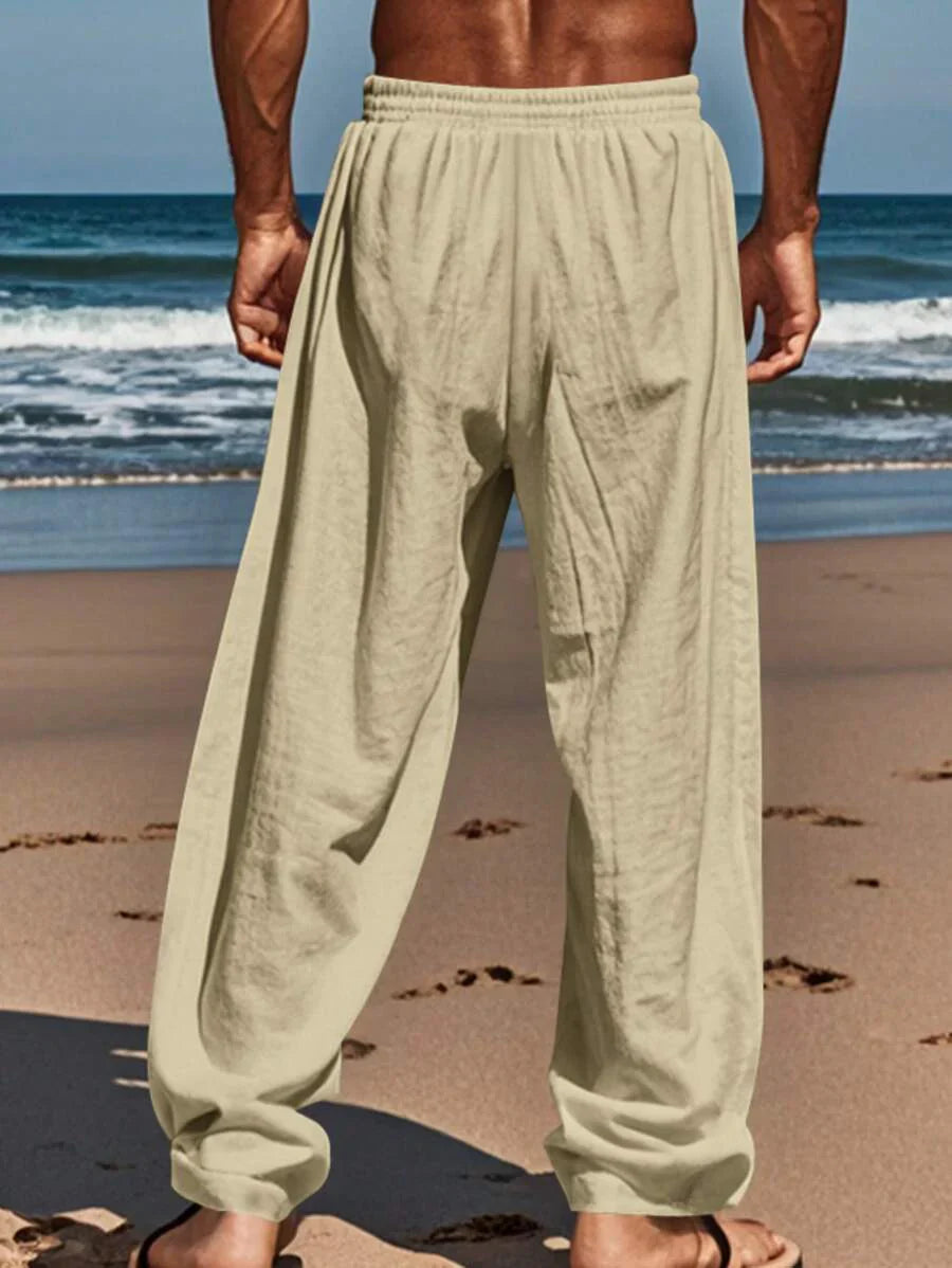 MATHIS | LIGHT LINEN PANTS WITH CORD
