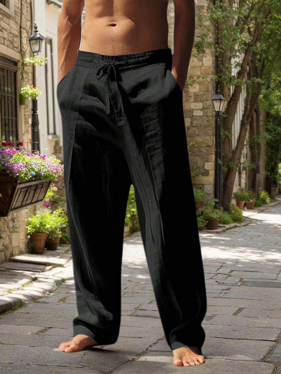 MATHIS | LIGHT LINEN PANTS WITH CORD