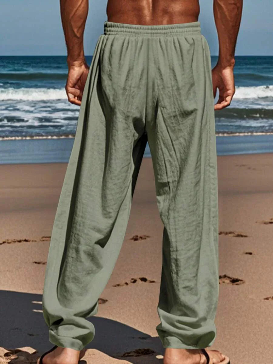 MATHIS | LIGHT LINEN PANTS WITH CORD
