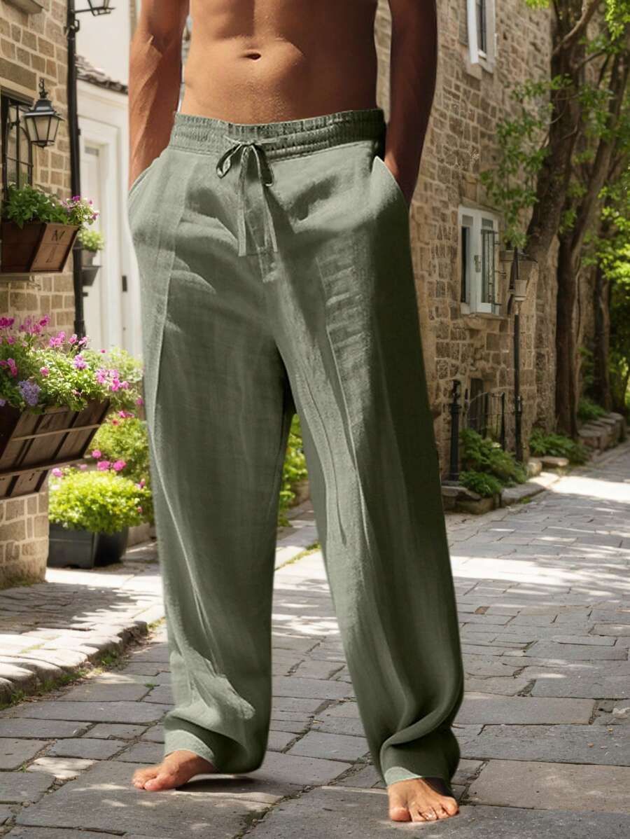MATHIS | LIGHT LINEN PANTS WITH CORD