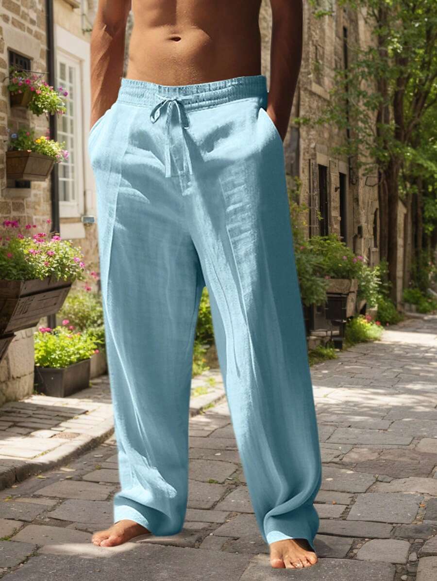 MATHIS | LIGHT LINEN PANTS WITH CORD