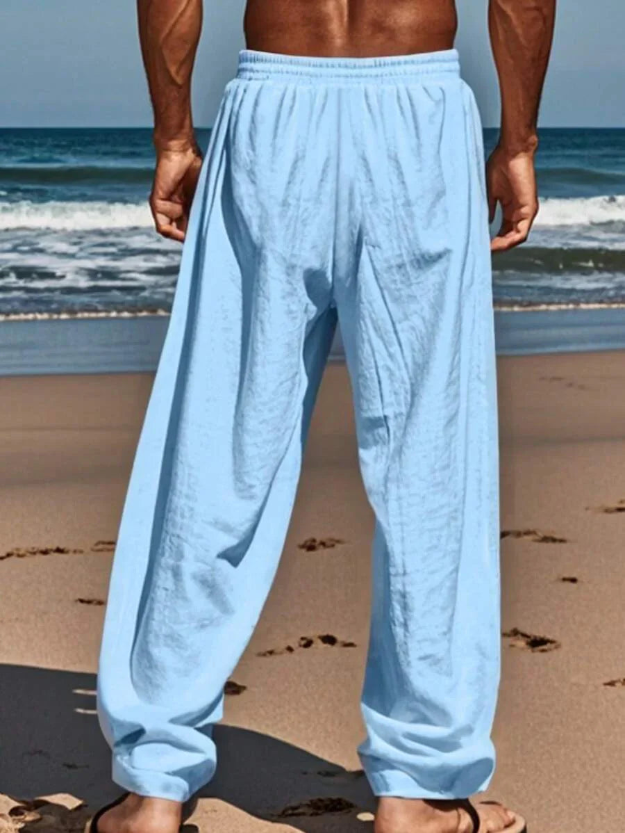 MATHIS | LIGHT LINEN PANTS WITH CORD