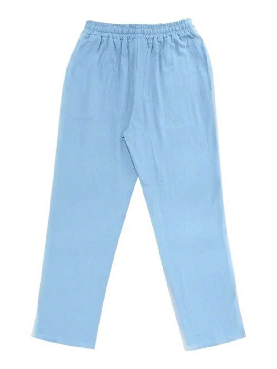 MATHIS | LIGHT LINEN PANTS WITH CORD