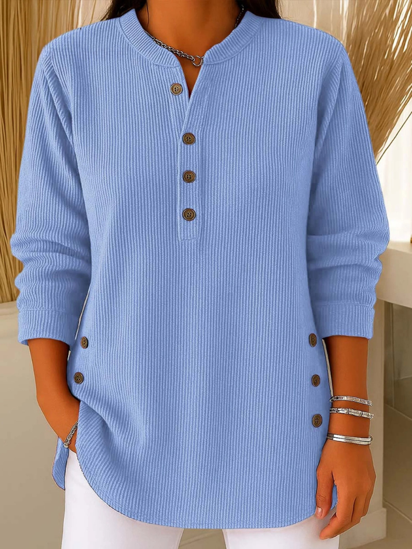 Neva™ | Tunique Henley con Bottoni