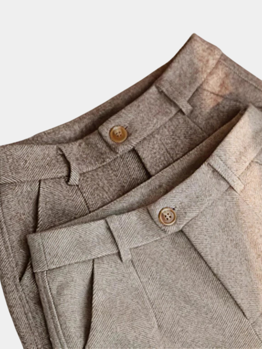 CUSTOM PURE WOOL ELEGANT PANTS