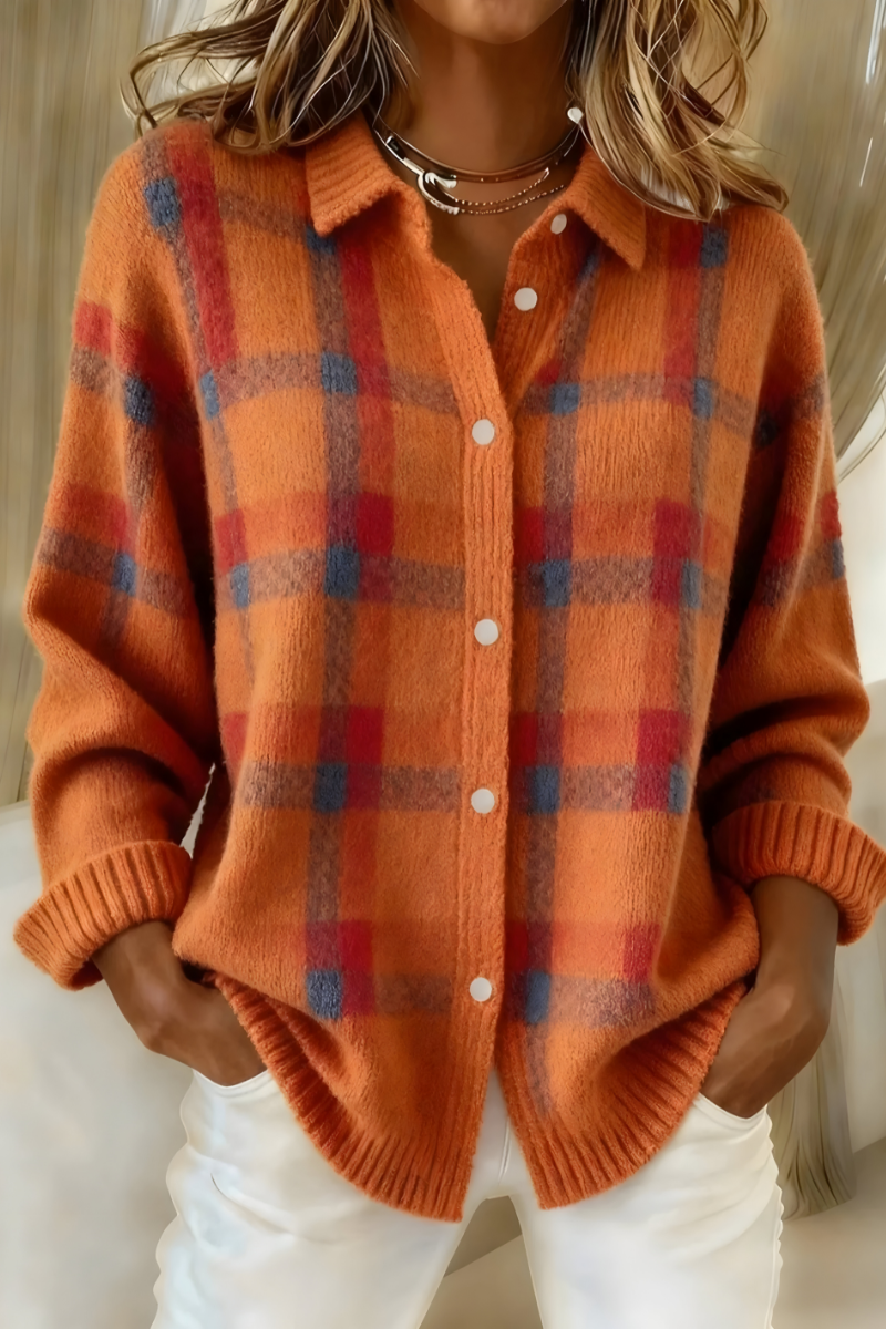 Camille™ | Cardigan a Quadri