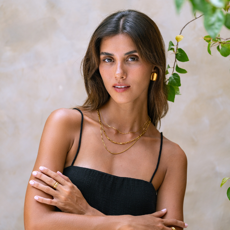 SOLARA Gold Multi-Layered Choker
