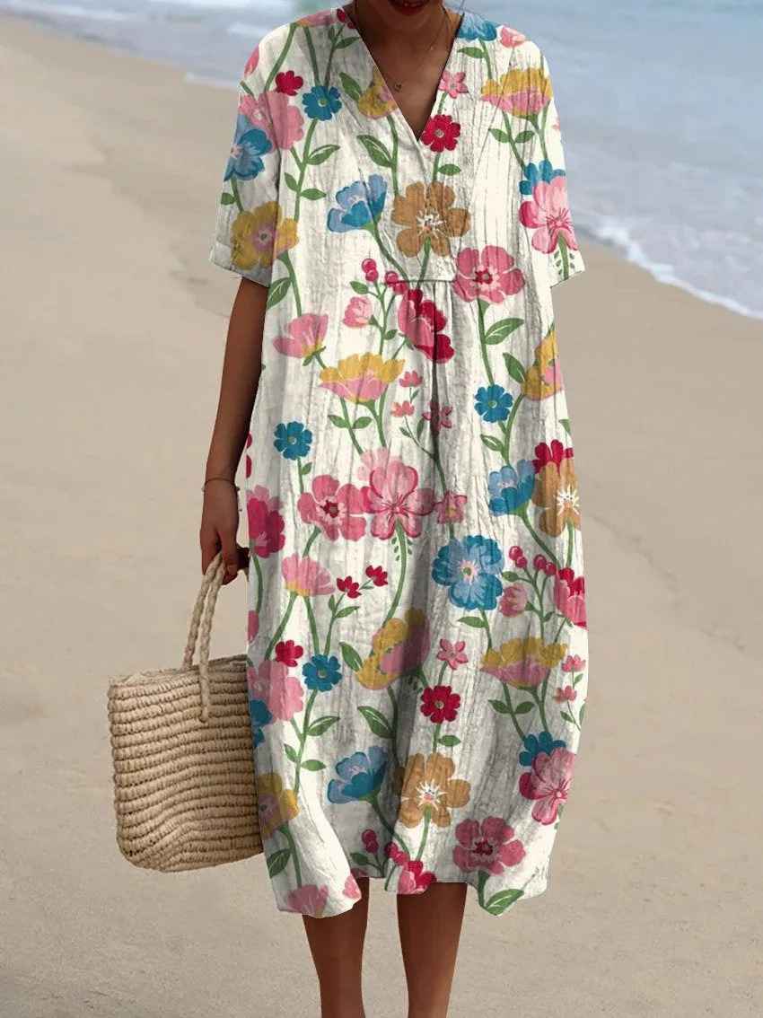 Eleanor | Comfortable Floral Maxi Summer Dress