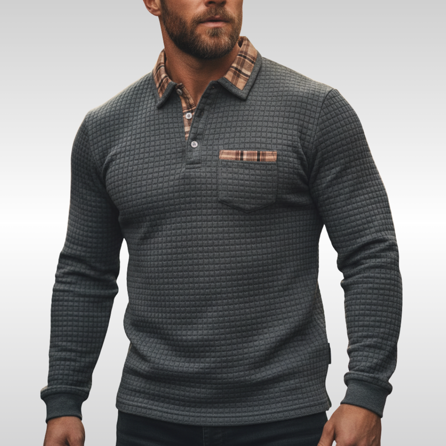 OHEN WAFFLE POLO SHIRT | SMART COMFORT FOR EVERYDAY WEAR