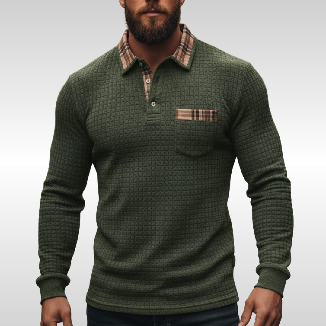 OHEN WAFFLE POLO SHIRT | SMART COMFORT FOR EVERYDAY WEAR