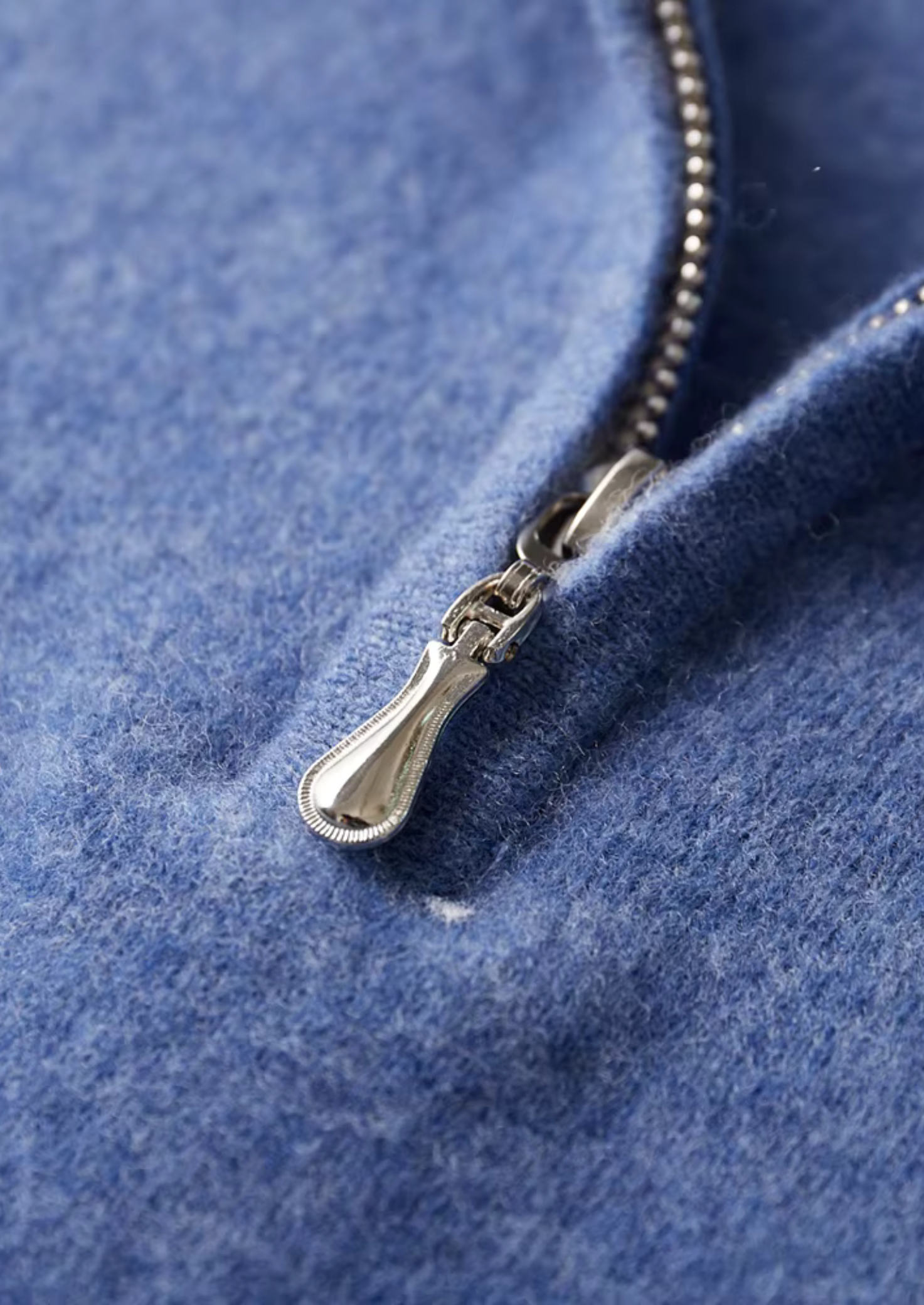 WOOL HALF ZIP POLO