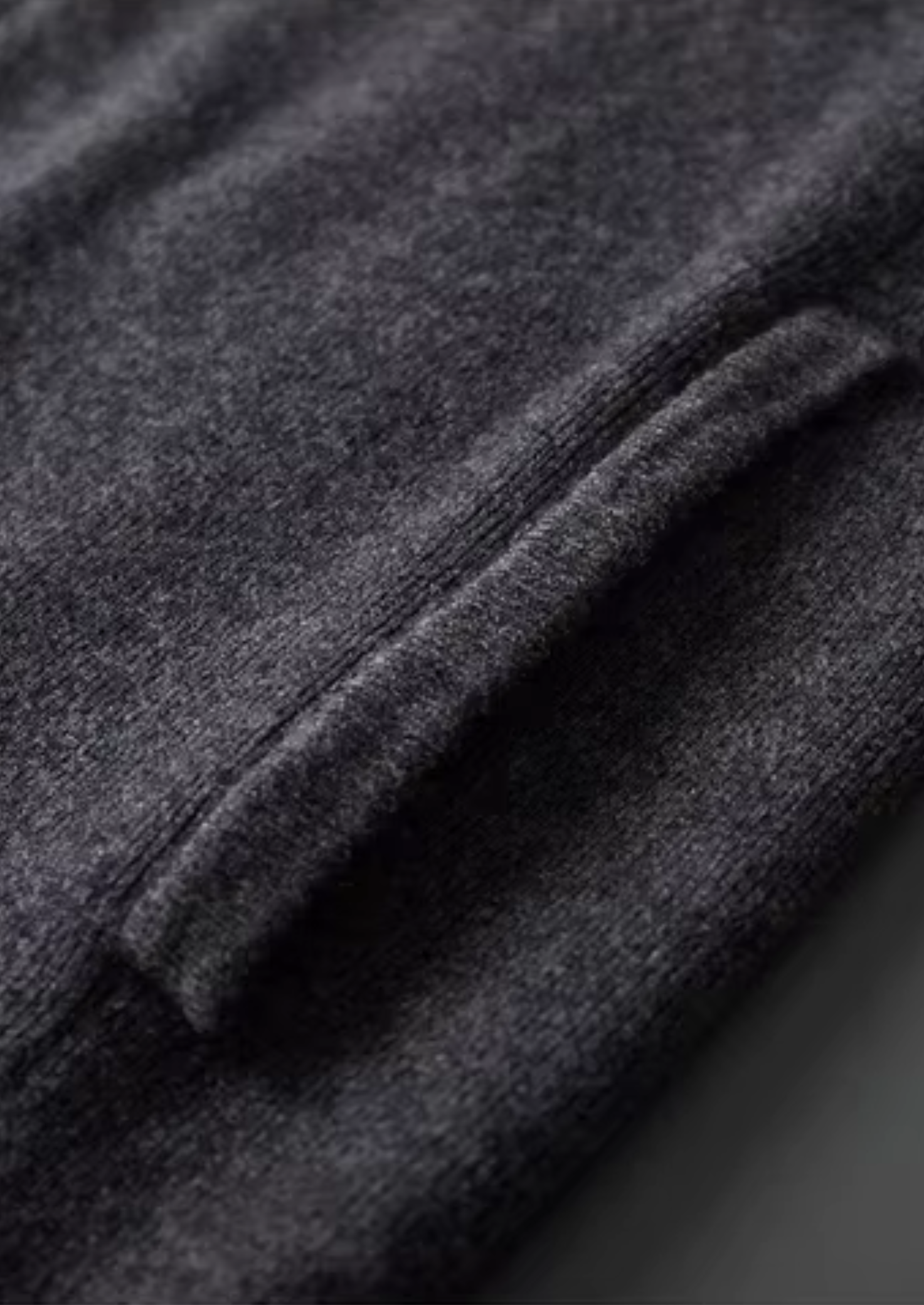WOOL RIBBED POLO CARDIGAN