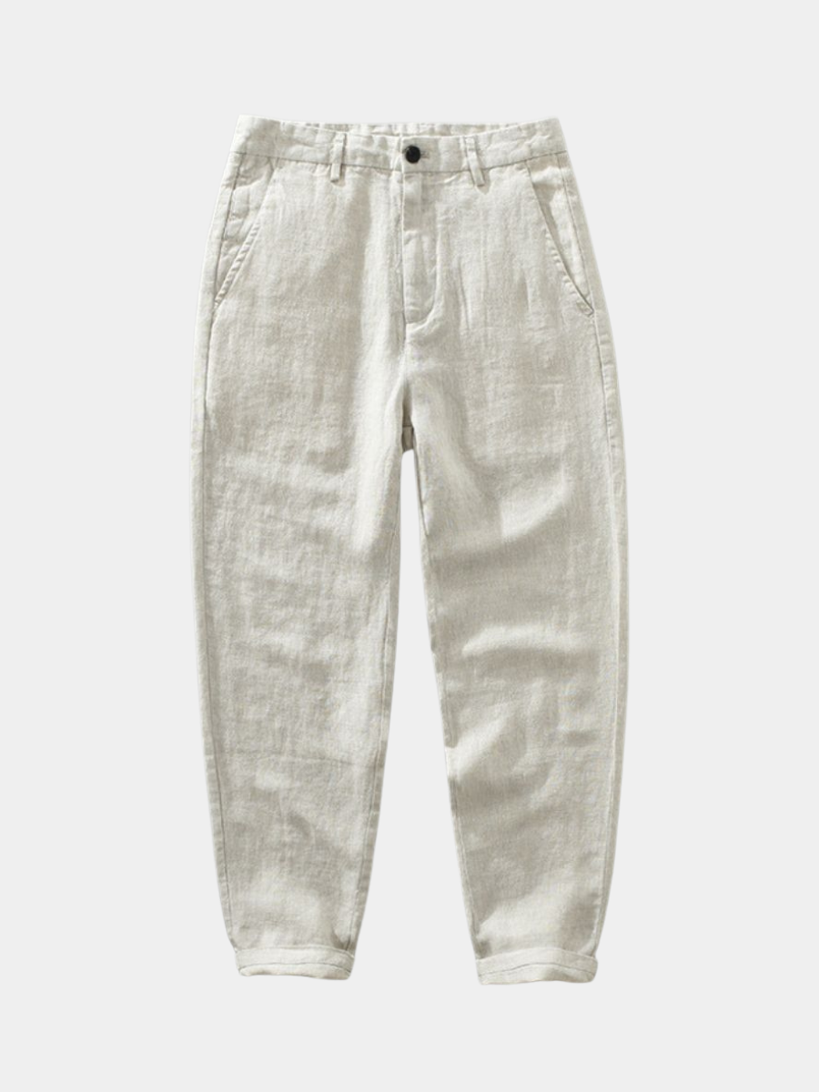 STRAIGHT LINEN PANTS