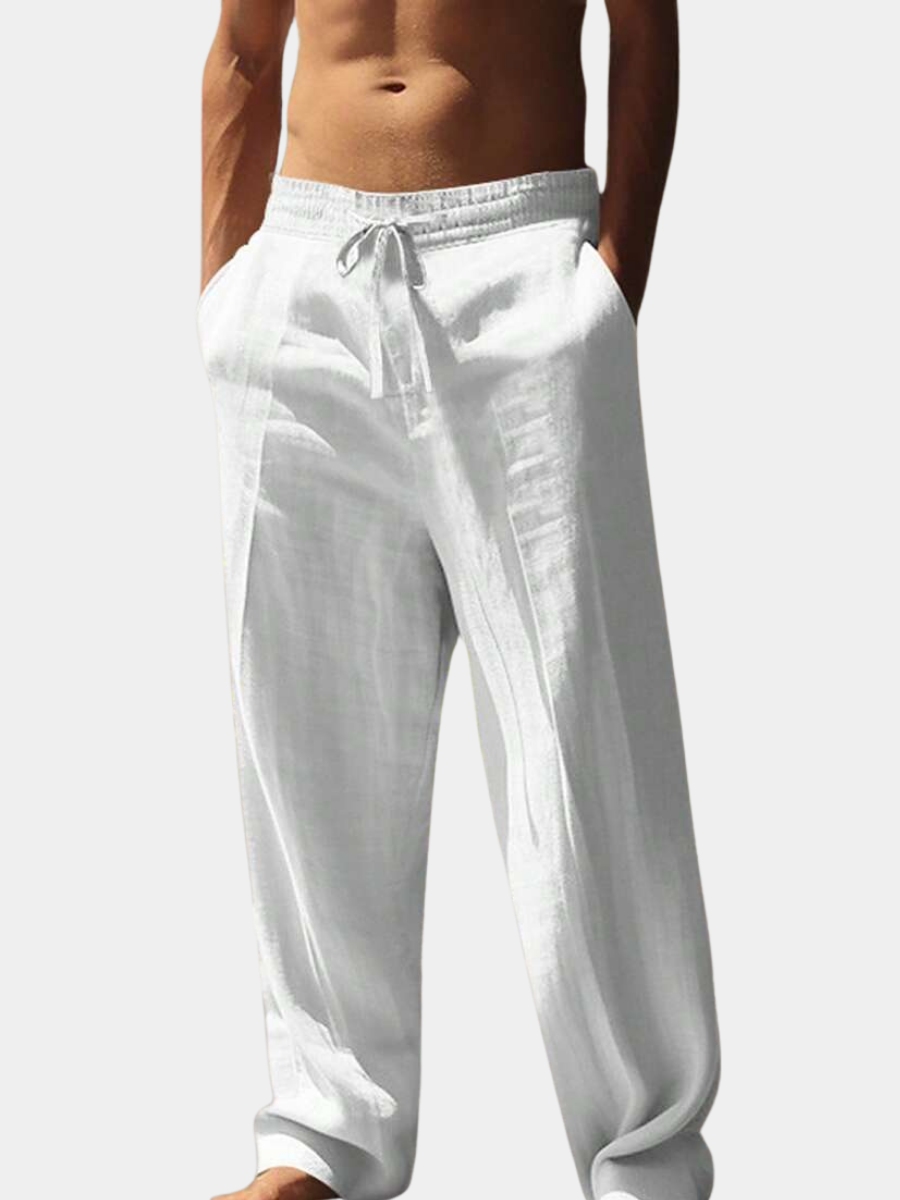MATHIS | LIGHT LINEN PANTS WITH CORD