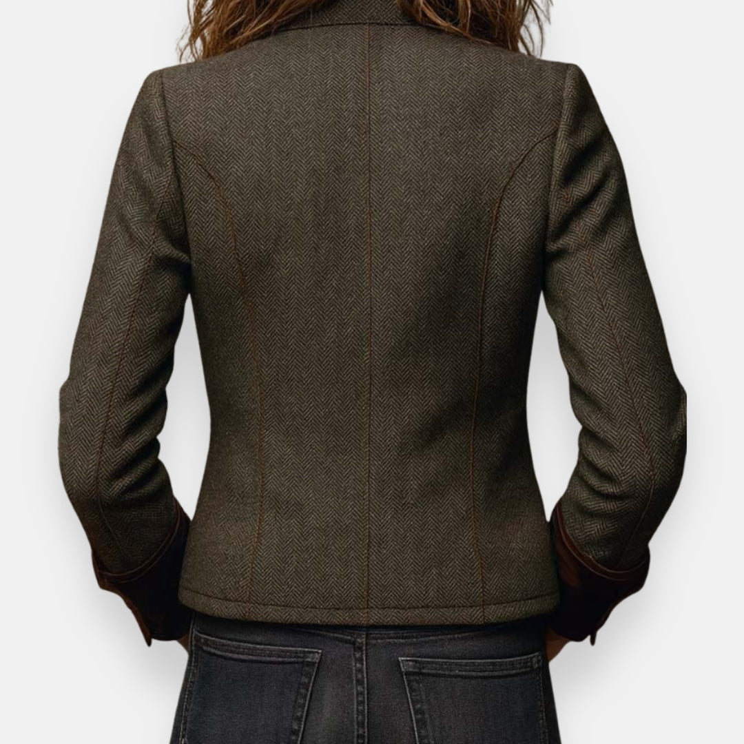 LEONORA | HERRINGBONE TWEED JACKET