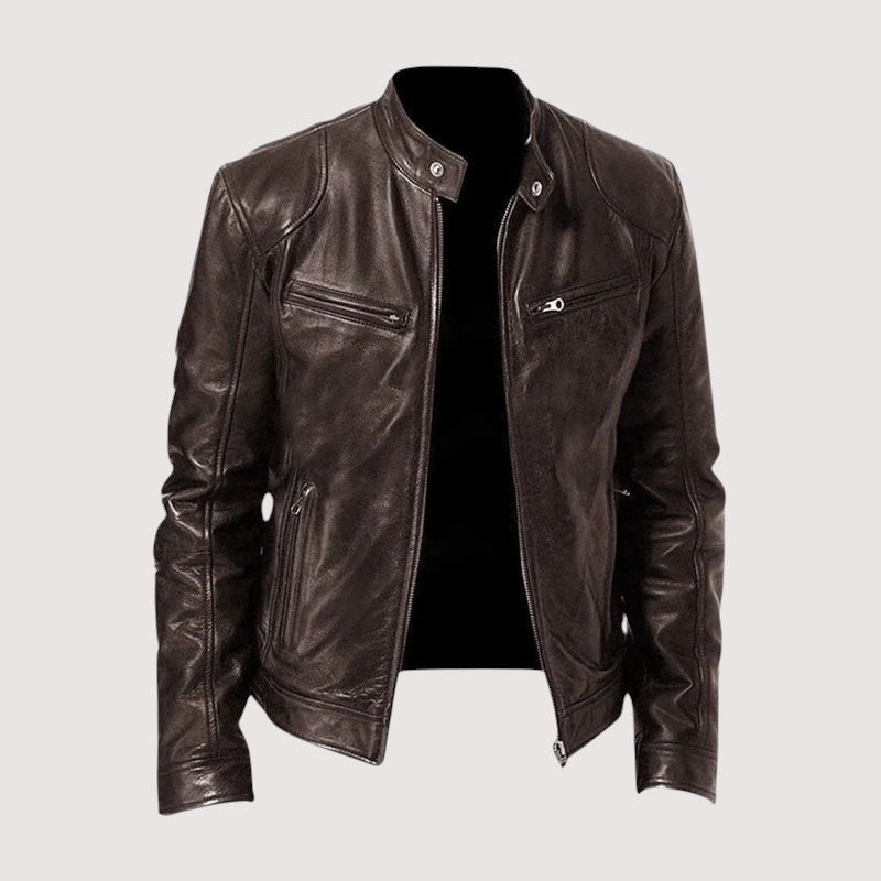 ELEGANT HIGH-END LEATHER JACKET FOR MEN