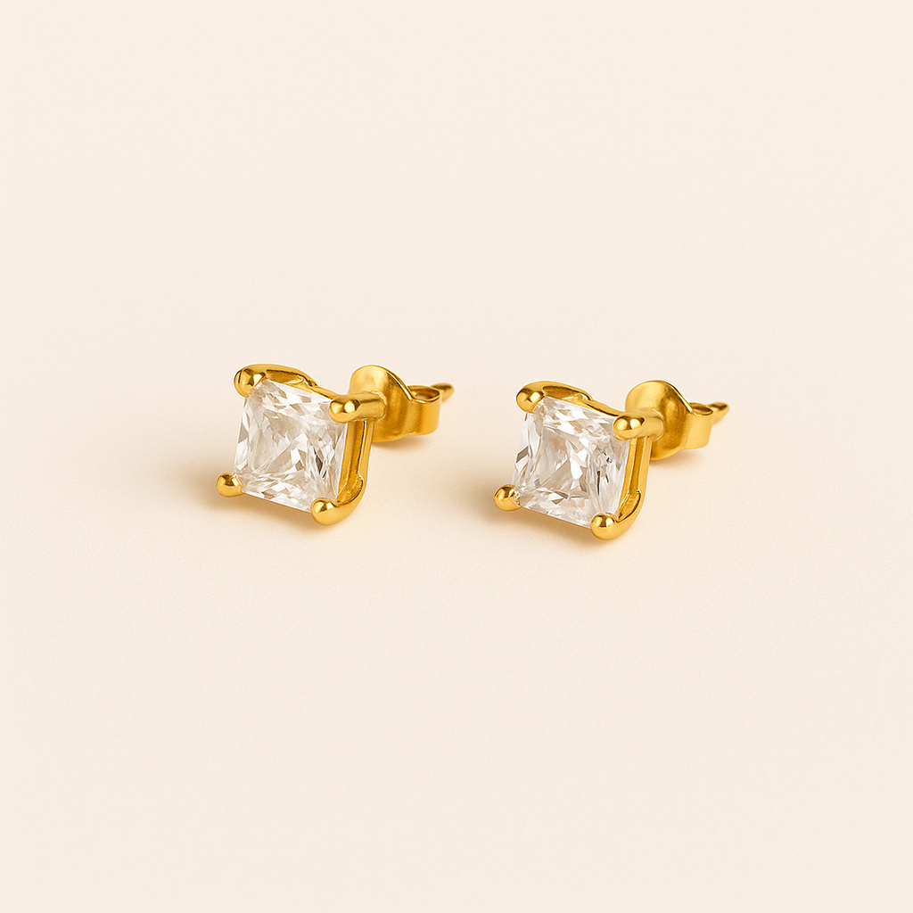Zircon-Studded APRIL Earrings