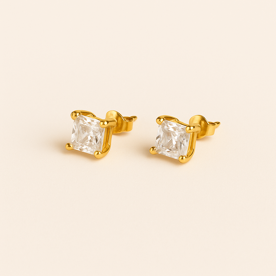 Zircon-Studded APRIL Earrings