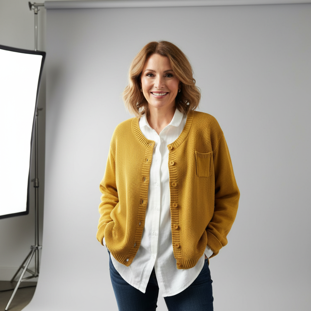 Berlinda™ Cardigan Accogliente in Maglia