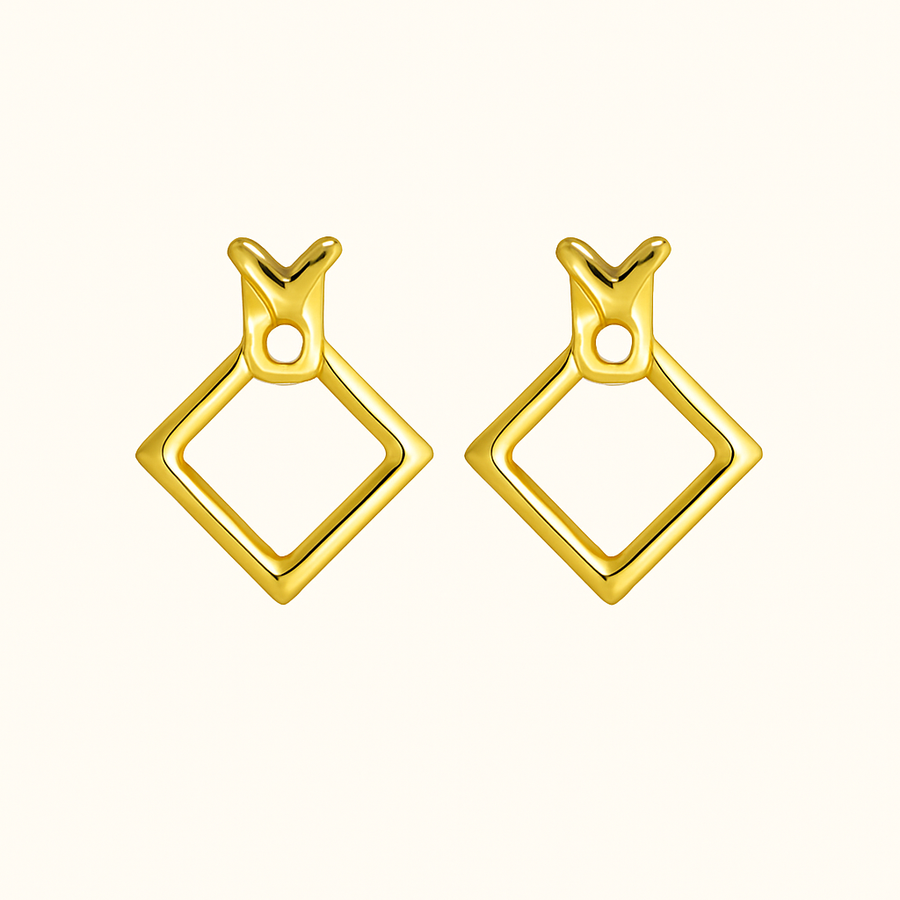 KIKI Geometric Diamond Earrings