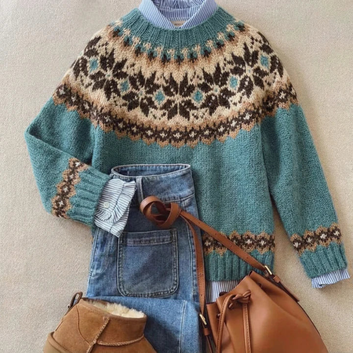 ELLARO | CHIC VINTAGE KNIT SWEATER