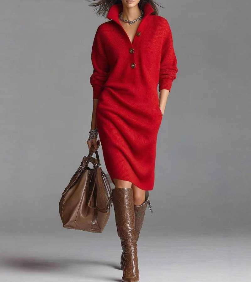 Claudia | Soft Knitted Sweater Dress