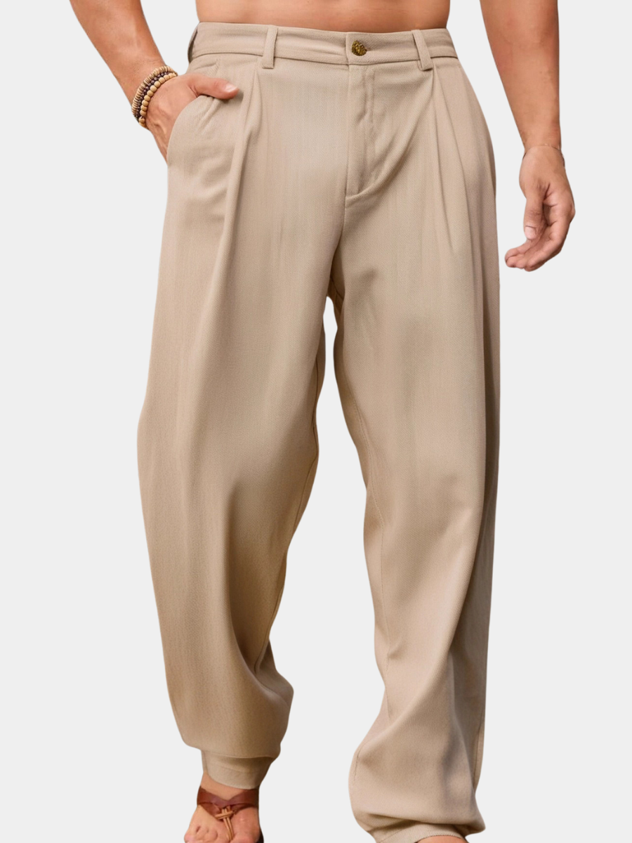 NICCOLÒ | WIDE-LEG LINEN PANTS