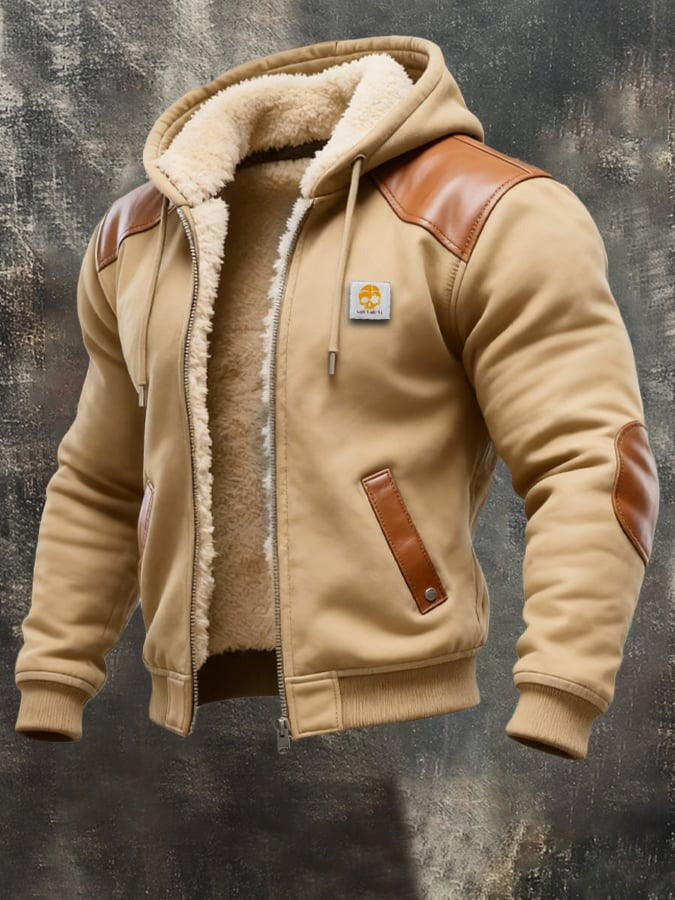 VINTAGE SUEDE JACKET WITH HOOD