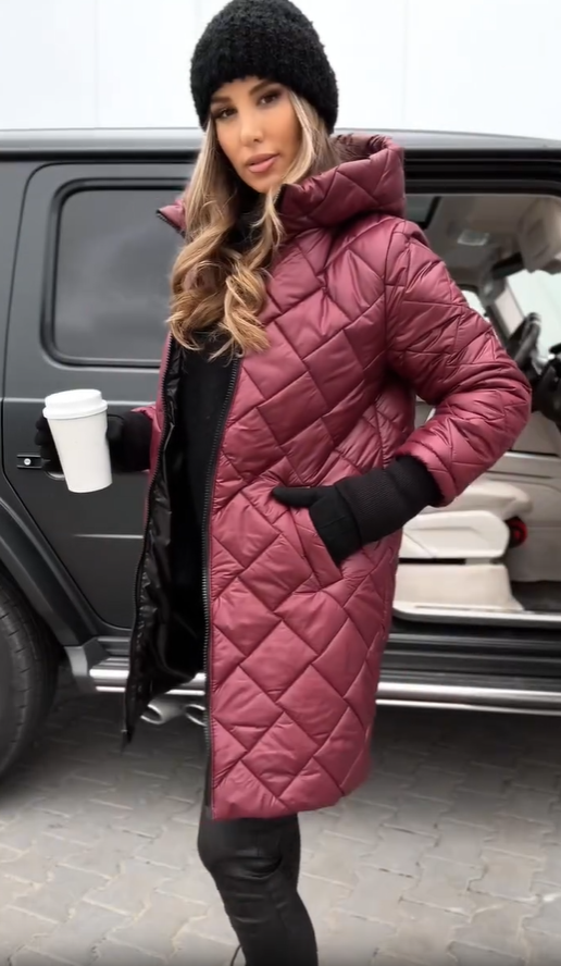 Bogna | Elegant Quilted Puffer Jacket with Hood