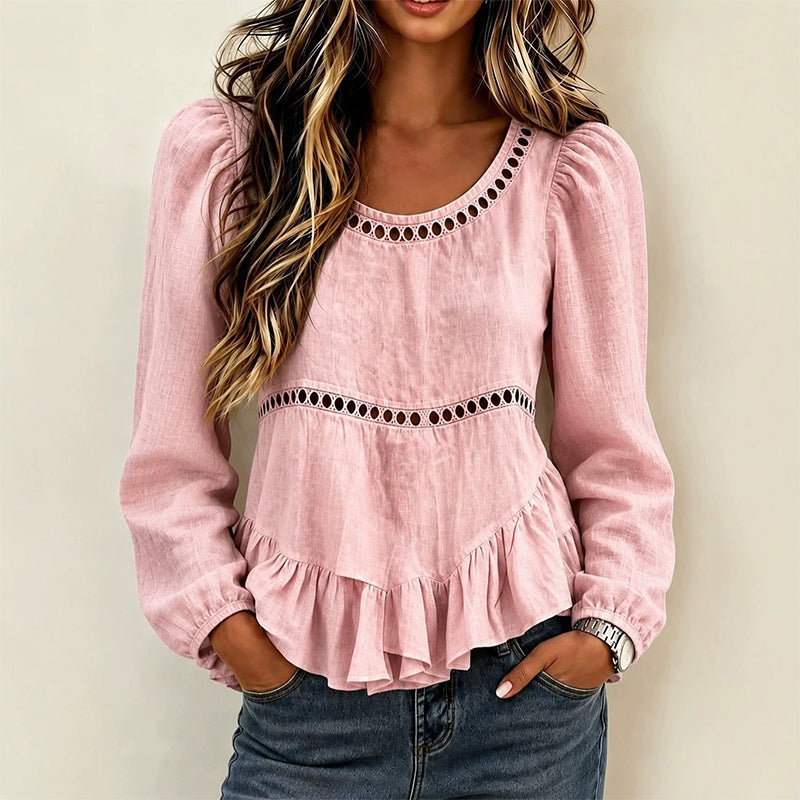 Genevelle - Blusa Ruffles Soft-Touch