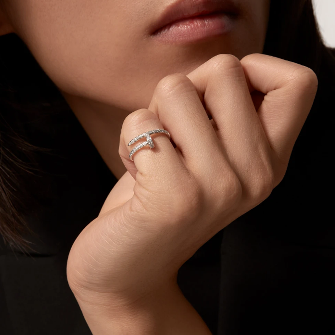 SPIJKER Zirconia-Embellished Elegant Ring