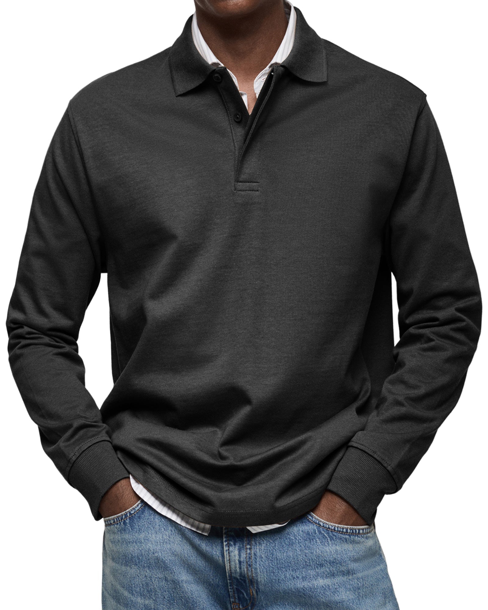 Aveline Dublin | LUXURY LONG-SLEEVED POLO
