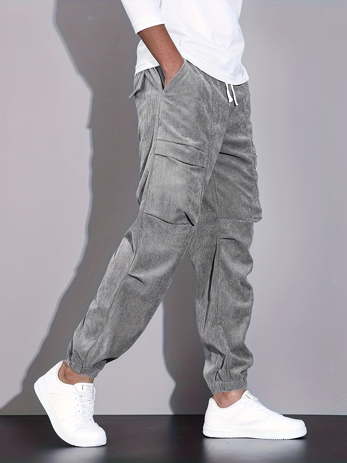 CORDUROY CARGO PANTS