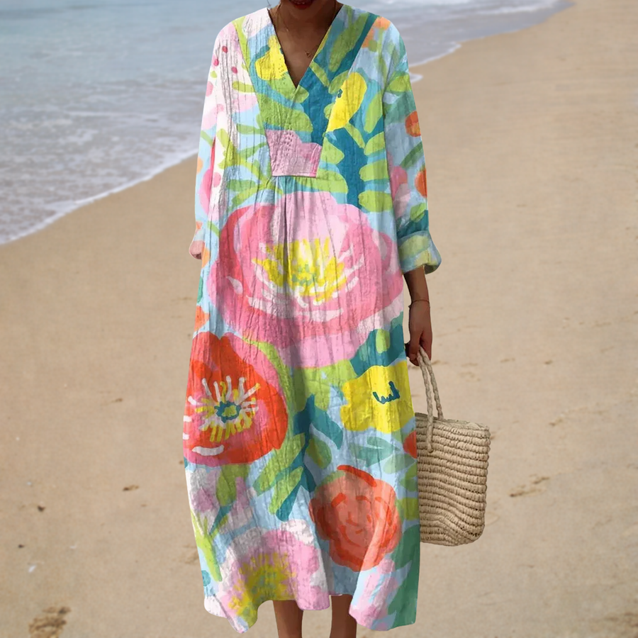 Katia | Abito Lungo Floreale Boho