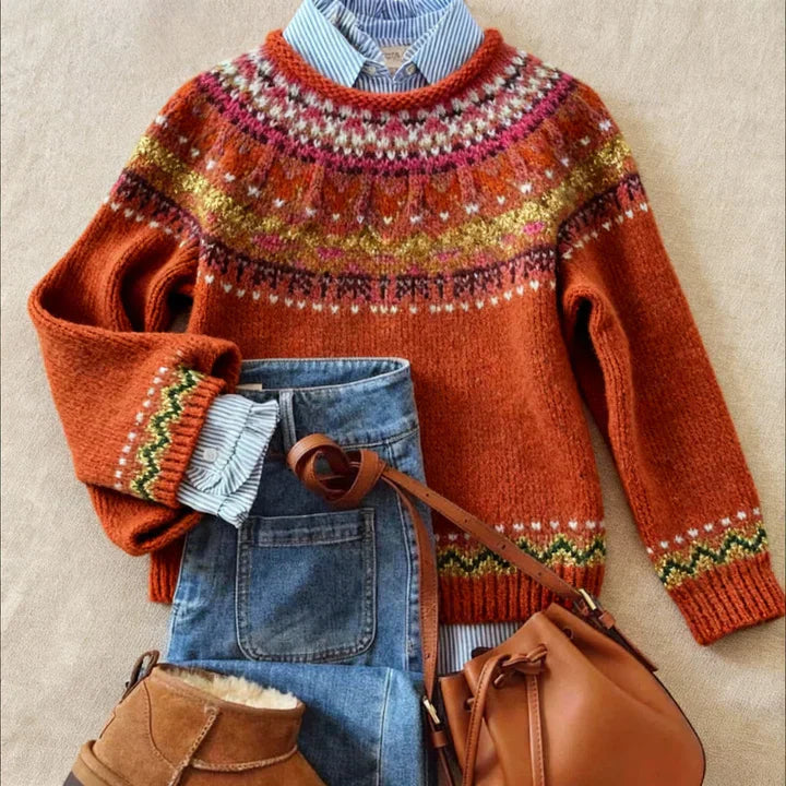 LIMONA | CHIC VINTAGE KNIT SWEATER