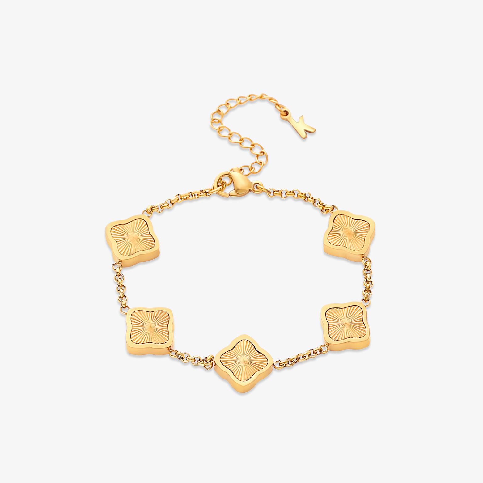 Gold Clover Bracelet