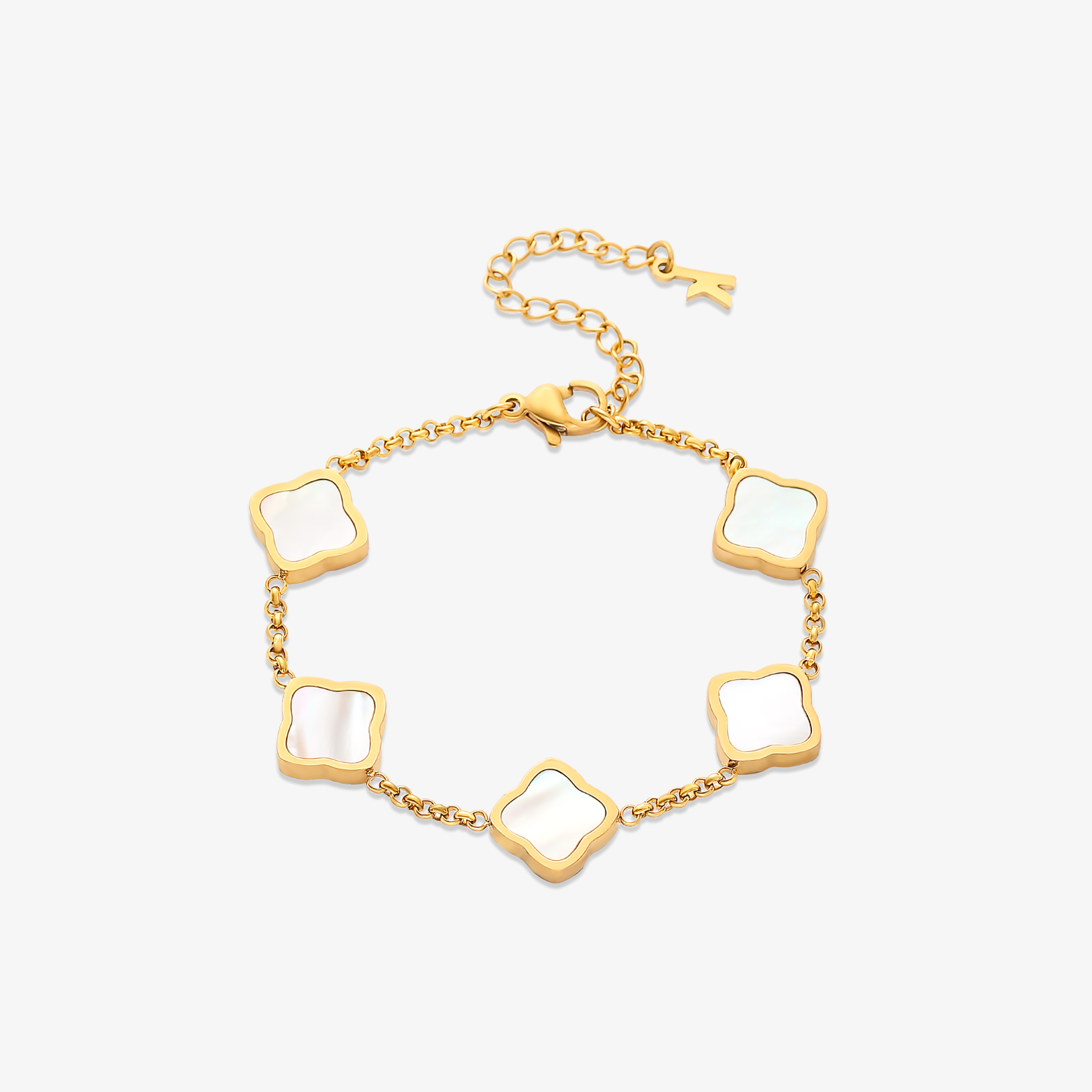 Gold Clover Bracelet