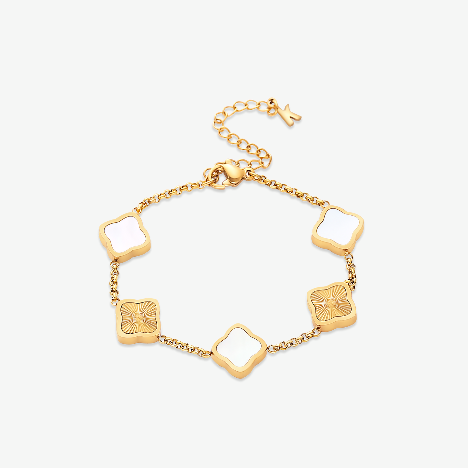 Gold Clover Bracelet