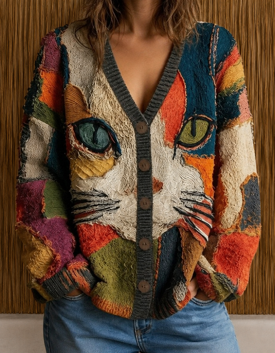 Hildora™ | Cardigan Artistico per Gatti