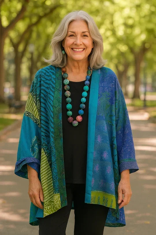 Kelly | Cardigan Elegante con Drappeggio