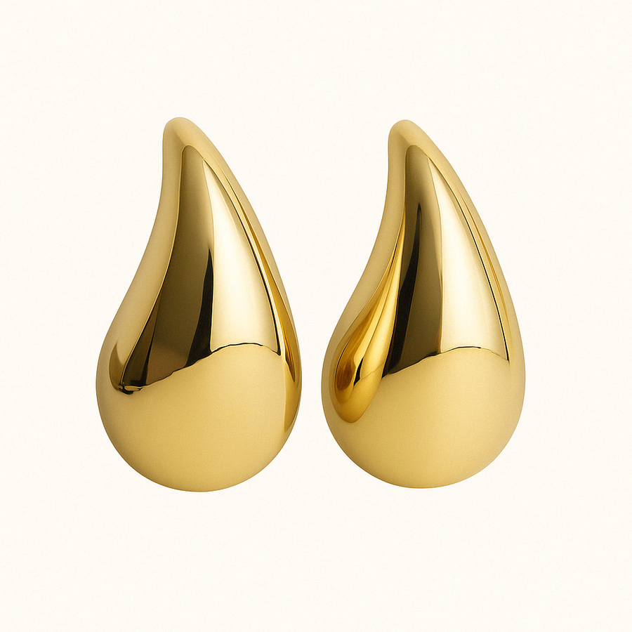 Gold ELLA Water Drop Earrings