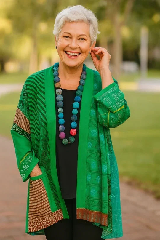 Kelly | Cardigan Elegante con Drappeggio