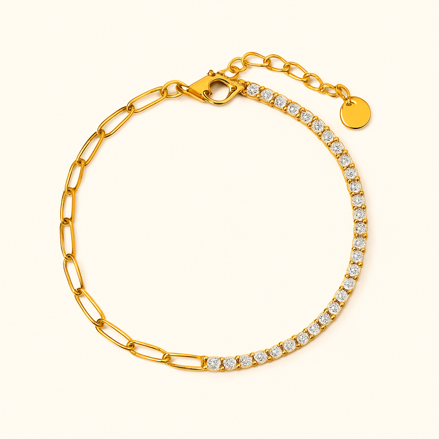 FAE Paperclip & Tennis Bracelet